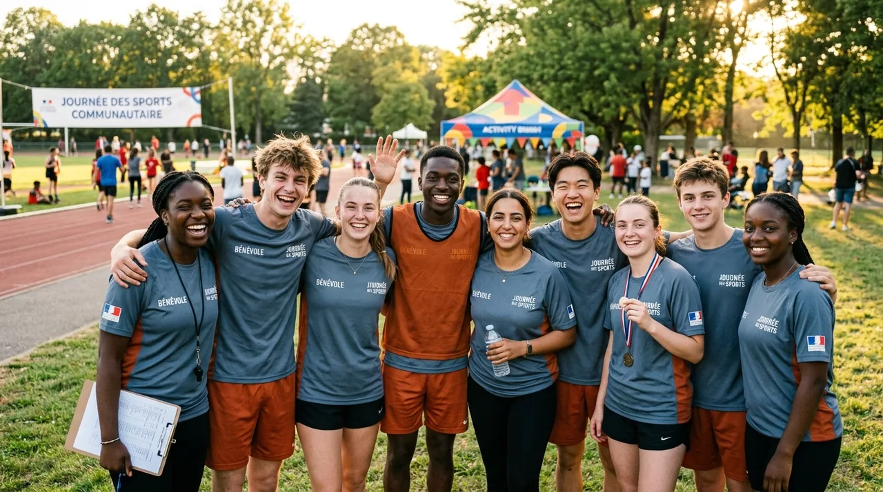 Équipe de bénévoles et encadrants de l'Espérance Sportive à Charleville-Mézières
